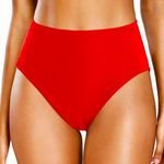 None Red high waist swimsuit bottoms Photo 0
