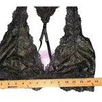Savage X Fenty Shimmer Floral Lace Racerback Bralette, Large Photo 4