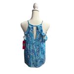Lilly Pulitzer NEW  Billie Halter Top Amalfi Blue By The Seashore Medium M NWT Photo 4