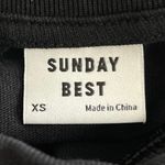 Aritzia  Sunday Best Black Knit Short Sleeve Pullover Crop Tee T-Shirt Top Sz XS Photo 2