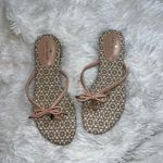 Kate Spade  Bow Mistic Nappa Pale Pink Thong Sandal size 8 Flip Flop Photo 1