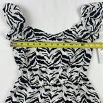 Abound NWT.  Ivory tiger print peplum top. Size XXS Photo 5