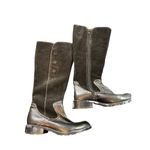 Söfft Burgamo Women's Tall Black Leather & Suede Boots Size 7M Zipper Closure Bu Photo 5