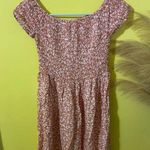 SheIn Red/Orangish and White Floral Casual Dress Photo 0