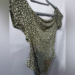 Lush Clothing Lush Sammi Cut Bodysuit from stitch fix, green and white, size medium, NWT Photo 1