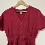 Pact  Organic Cotton Double Gauze Coastal Full Button Front Midi Dress Size XS Photo 2