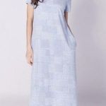 Cuddl Duds CottonWear Blue Chambray Print Midi Dress Photo 7
