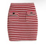 Self Portrait Self-Portrait Striped Knit Miniskirt size L Photo 0