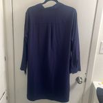 Grace Elements  navy blue long button down, size large Photo 4