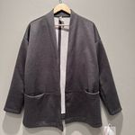 Lole  Ananti Meteor Heather Gray Cardigan Sweater Fleece Lined Size Medium Photo 1