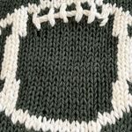 Wooden Ships  Dark Green Loose knit rolled collar Game Day Football sweater XS Photo 6