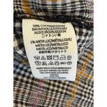 Free People  Break My Stride Plaid Button Down Oversized Shirt Small Metallic Photo 7