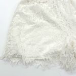 White High Waist Lace Shorts High Rise Floral Shorts Pants Summer Casual Pants Photo 1