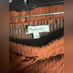 Madewell  - Diamond Jacquard Drawstring Midi Skirt W/ Pockets | Rust - Large -New Photo 7