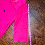 Rafaella Hot Pink Cropped Sleeve 2-Button Blazer Tailored Utility Jacket Barbie Size M Photo 7