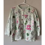 Vintage Design Options Rare Unique Funky Embroidered Chair & Lamp Sequins Size M Green Size M Photo 11