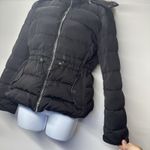 ZARA  Woman Black Down Puffer Jacket  Polyester Womans LARGE Fleece Lining Photo 11