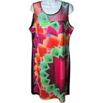 Desigual NEW  Margaret Sheath Dress Colorful Geometric Print Festival Party XXL Photo 1