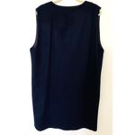 VTG Sag Harbor Navy Blue Wool Jumper Dress Duster Vest Sleeveless No Sz Tag Photo 1