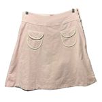 Charlotte Russe Y2K Pink Corduroy Mini Skirt M Snap Side Satin Trim Pockets Photo 0