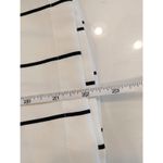 H&M  Vertical Stripe Blouse US 0 | Women’s Small White Black Pattern Photo 5
