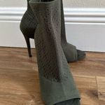 Steve Madden stretch knit sock boot peep toe stiletto crochet size 7.5 Photo 1