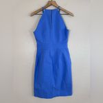 Banana Republic  Halter Bi Stretch Racer Neck Sheath Dress Blue size 8 NEW $138 Photo 5