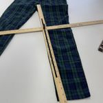 Vineyard Vines Vineyard Vines Pants Womens 2 Green Blue Plaid Slim Fit Stretch 2P0304 Preppy Photo 7