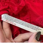Free People Intimately Women's Red Here I Go Lace Brami Top, Size XS, Like New Photo 6