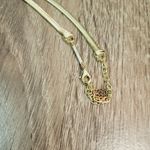 Kendra Scott  Starla Necklace Gold Tone Pink White Iridescent Druzy Gem Y… Photo 13