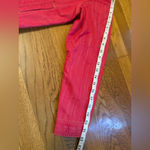 High Sierra Collarless Denim jacket in faded red size M Photo 13