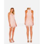 Lovers + Friends Revolve Caspian Lace Shift Dress Small Light Orange Mini NWT Photo 1