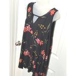 Old Navy Luxe Black Floral V Neck Sleeveless Dress Womens XXL Spring Summer 2XL Photo 5