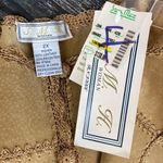 100% Leather Button Close Patchwork Crochet Long Sleeve Jacket 2X NEW Photo 3