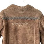 Baby Phat  Penny Lane Y2K VTG Tan Toggle Coat faux suede Sherpa Embroidered XL Photo 5