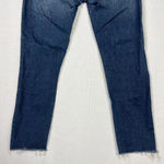 Abercrombie & Fitch Abercrombie Harper Ankle Distressed Skinny‎ Jeans Dark Wash 26 Short Cut Off Hem Photo 11