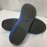 Rothy's  Blue Knit Ballet Flats Red Striped Heel Sustainable Comfort Shoes Size 6 Photo 3