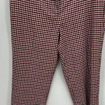 Talbots Women Hampshire Dress Pants Wool Blend Red Black Gingham Size 10 Career Photo 0