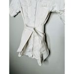 MARISSA WEBB White Denim Wide Belt Shirt Short Sleeve Mini Dress Size 8 Photo 5