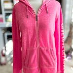 Betsey Johnson Betsy Johnson Pink Burnout Hoodie Small Photo 0
