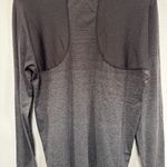 Athleta  Black and gray Long Sleeve athletic workout Top size medium Photo 3