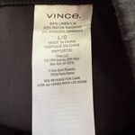 Vince  Linen Wide Leg Pull On Trousers Womens Large Black Career Professional NWT Photo 12