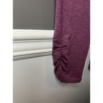 Daisy Fuentes Pants Womens Medium Purple Heather Jogger Lounge Drawstring Ruched Photo 6