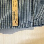 Bill Blass  VTG Denim Button Shirt Blue Striped Dress L Nautical Coastal Casual Photo 6