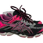ASICS  Gel Cumulus Black Pink Running Sneakers 7 Photo 1