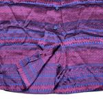 Armani Exchange Blouse Top Silk Cap Sleeve Button Up Purple Photo 5