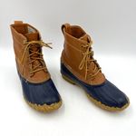 L.L.Bean Vintage Duck Toe Boots Blue Maine Hunting Shoe Leather Photo 8