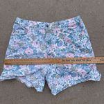 VTG 90s Backroads Blues PLUS SIZE blue pink floral high waist mom denim shorts Photo 8
