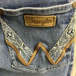 Wrangler Dark Wash Faded Bootcut 5-Pocket Jean w/ W Design on Back Pockets 13 Photo 8