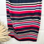 Donna Karan NY Women's Striped Knee-Length Zip Up Dress Size 10 Multicolor Photo 4